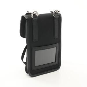 Prada black SAFFIANO leather shoulder nylon Saffiano bag TESSUTO